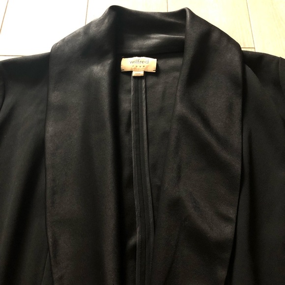 Aritzia Wilfred Chevalier Open Front Blazer in Black Size 4 - Picture 6 of 14